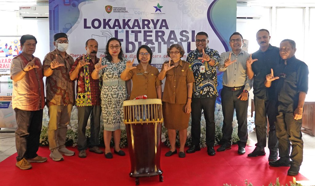 Dinas Perpustakaan dan Kearsipan Provinsi Maluku Menggelar Kegiatan Lokakarya Literasi Digital